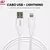Cabo Universal Keedi 1M - Tipo-C, V8 e Lightning com Carga Rápida - loja online