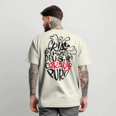 Coração Puro - Blusa Over Masculina e Feminina - comprar online