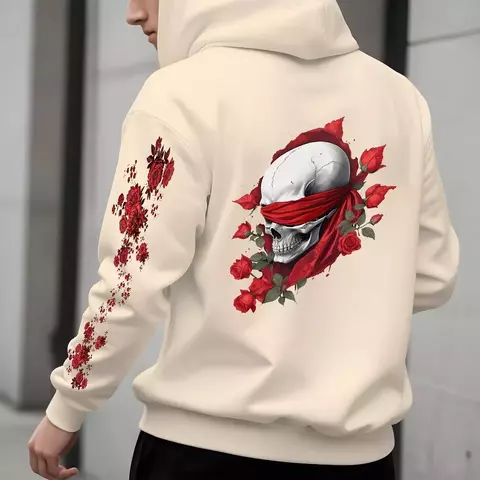 Rose Skull - Moletom StreetWear com Atitude - comprar online