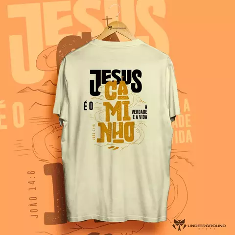 Jesus è o Caminho - Blusa Over Masculina e Feminina - comprar online