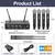 Microfone sem Fio Portátil Depusheng R3 Canais Duplos UHF - loja online