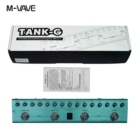 Pedaleira Multi efeito Para Guitarra Tank-G M-vave - comprar online