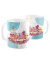 CANECA + ALMOFADA MINI CORAÇÃO- FELIZ ANIVERSÁRIO - KITCM573A - Judzi