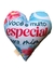 CACHEPÔ C/ PLAQUINHA + CANECA + MINI ALMOFADA CORAÇÃO - VOCÊ É ESPECIAL PARA MIM - KITCH698 - Judzi