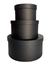 KIT CAIXA BOX REDONDA CARTONADO - PRETA - comprar online