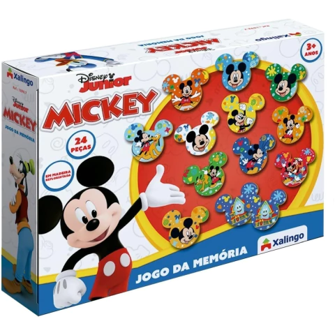 JOGO DE MEMÓRIA MICKEY 24 PEÇAS XALINGO