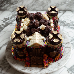 Castillo de chocolate con bombones - tienda online