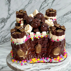Castillo de chocolate con bombones - Buhoo