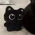 Chaveiro de gato preto com olhos grandes - Kavi Shop