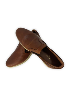 Zapato mocasín de cuero color suela Juliani Zeus - Calzados Bahamonde