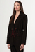 Conjunto Preto Alfaiataria com Pesponto Vermelho - comprar online