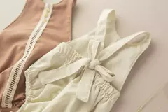 ROMPER ALICE - CRU RUSTICO - Almeidinha Baby Kids
