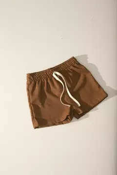 SHORTS LINHO - MARROM - Almeidinha Baby Kids
