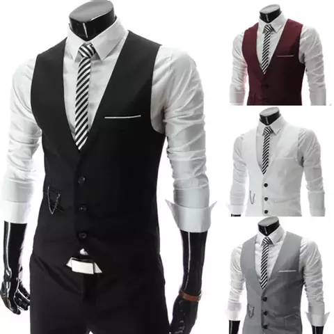 SuitEdge – Colete Masculino Slim Fit com Estilo Elegante