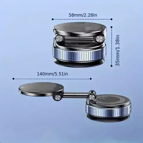 DriveSafe Mag – Suporte de Alumínio Magnético para Celular no Carro