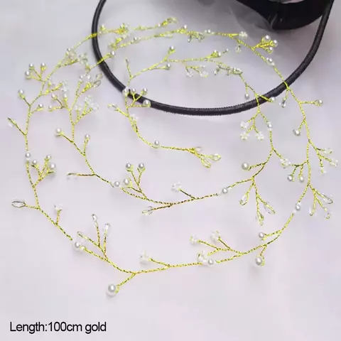 Tiara de Cristais e Pérolas para Noiva – Headband Floral Artesanal