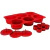 Forma de Bolo Cupcake Secret® Silicone Vermelho - loja online