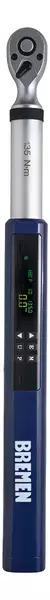Imagen de Torquimetro Digital Bremen 3/8 6.75-135nm 13.7kg Certi. 8498 Azul