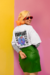 Camiseta Oversized Ilustração Futurista - Classic Drip