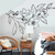 Papel De Parede Adesivo Decorativo Floral Colorido Sala Quarto Folhagem 120x70cm