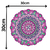 Adesivo De Parede Mandala Rosa Delicada Decorativa - comprar online