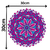 Adesivo De Parede Mandala Rosa Roxo Azul Decoração Quarto - comprar online