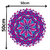 Adesivo De Parede Mandala Rosa Roxo Azul Decoração Quarto na internet
