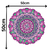 Adesivo De Parede Mandala Rosa Delicada Decorativa na internet