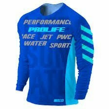 Camisa UV50+ Adulto - Masculina Azul - comprar online