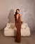 VESTIDO GIORDANA- Marrom