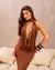 VESTIDO GIORDANA- Marrom - comprar online