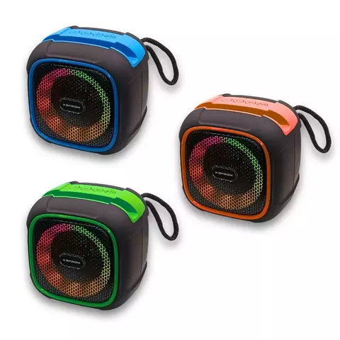 Caixa de som Bluetooth Portátil Led Rgb TWS Estéreo Multimídia com USB SD FM