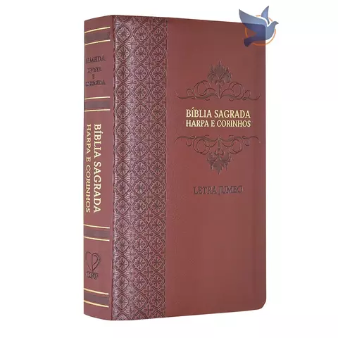 Bíblia Sagrada Gigante Letra Jumbo ARC Almeida Revista Corrigida com Harpa Capa