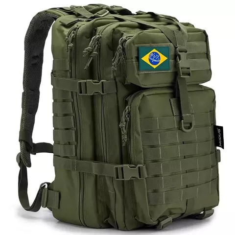 Mochila Tática Militar 45L - Impermeável, com Sistema MOLLE e Compartimento para Notebook