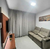 Cortina em Voal Linho Bora Bora com forro Corta Luz 70% 4,20M - Ideal para espaço de até (1,80M Largura) - Adriana Cortinas Atelier 