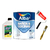 Combo Baño Latex 1 Lts Alba Funguicida Rodillo Pincel N15 Mm