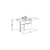 Imagen de Vanitory Lavatorio Bacha Mueble Colgar Avignon Ferrum - Mm