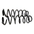 PAR MOLA SUSPENSAO TRASEIRA VW GOLF JETTA 5QM511121Q NOVO