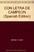 CON LETRA DE CAMPEON.