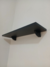Prateleira MDF Preto texturizado espessura 15mm 600mm x 120mm com suporte preto - comprar online