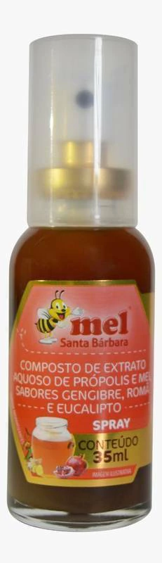 SPRAY MEL/PROP/GENG/EUCALIPTO/ROMA 35 ML SANTA BARBARA UN