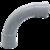 Curva P/Caño PVC Rigido 3/4" 2mm 9° - comprar online