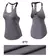 Mulheres ginásio topos preto sem mangas yoga topo feminino camisa de fitness gi