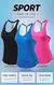 Mulheres ginásio topos preto sem mangas yoga topo feminino camisa de fitness gi - BC SHOP ONLINE