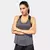 Mulheres ginásio topos preto sem mangas yoga topo feminino camisa de fitness gi