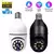 Lâmpada e27 câmera de vigilância cor cheia visão noturna automática rastrea - BC SHOP ONLINE