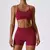Seamless Yoga Gym Fatos com Shorts para Mulheres, Top Curto, Sexy Bra, Calças R - comprar online