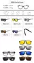 Óculos de sol quadrados com clipe magnético, 5 lentes, masculino, polarizado, - BC SHOP ONLINE
