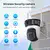 Besder 6k 12mp hd três tela wifi câmera ip ao ar livre três lentes ai detecç - comprar online