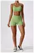 Seamless Yoga Gym Fatos com Shorts para Mulheres, Top Curto, Sexy Bra, Calças R na internet